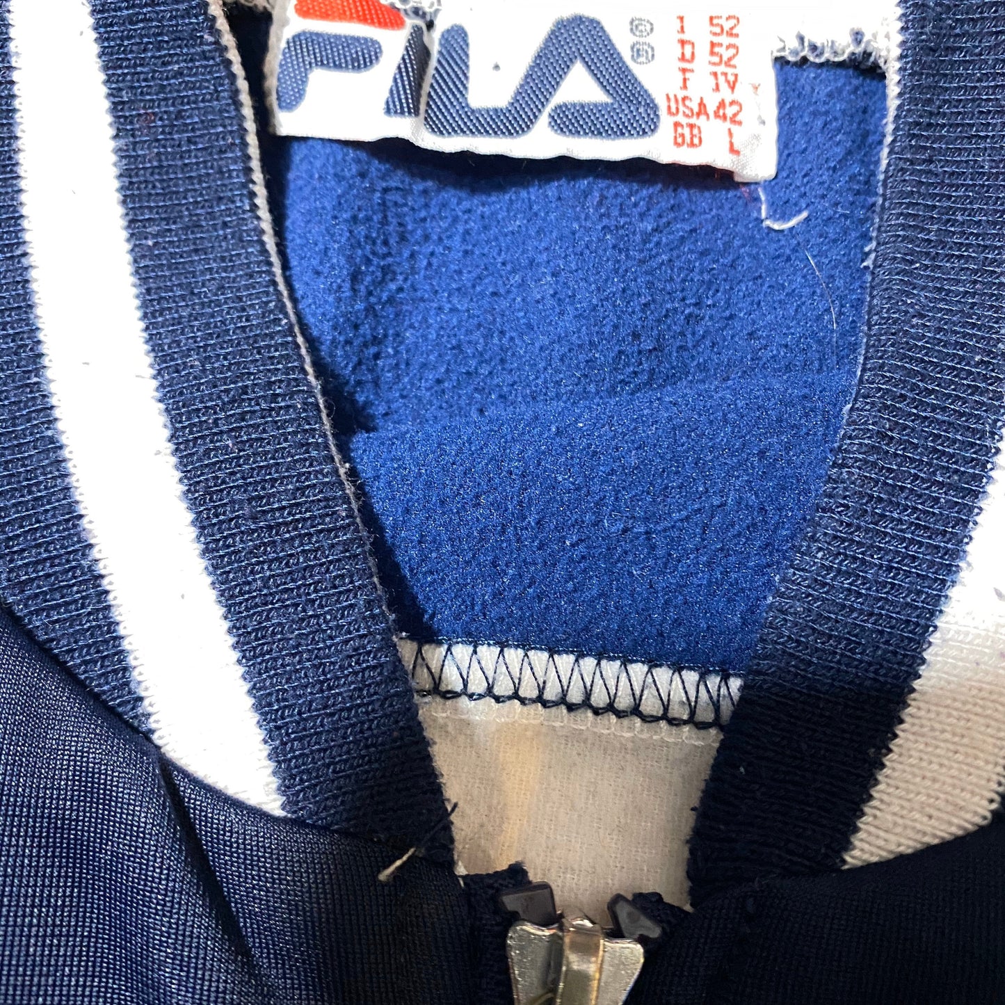 Fila 1980s iconic brand colors shell jacket / track top , in mint condition size L