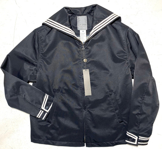 J.P. Gassa / cute sailor style nylon zip up windbreaker jackets, 90s new with tags sz 44