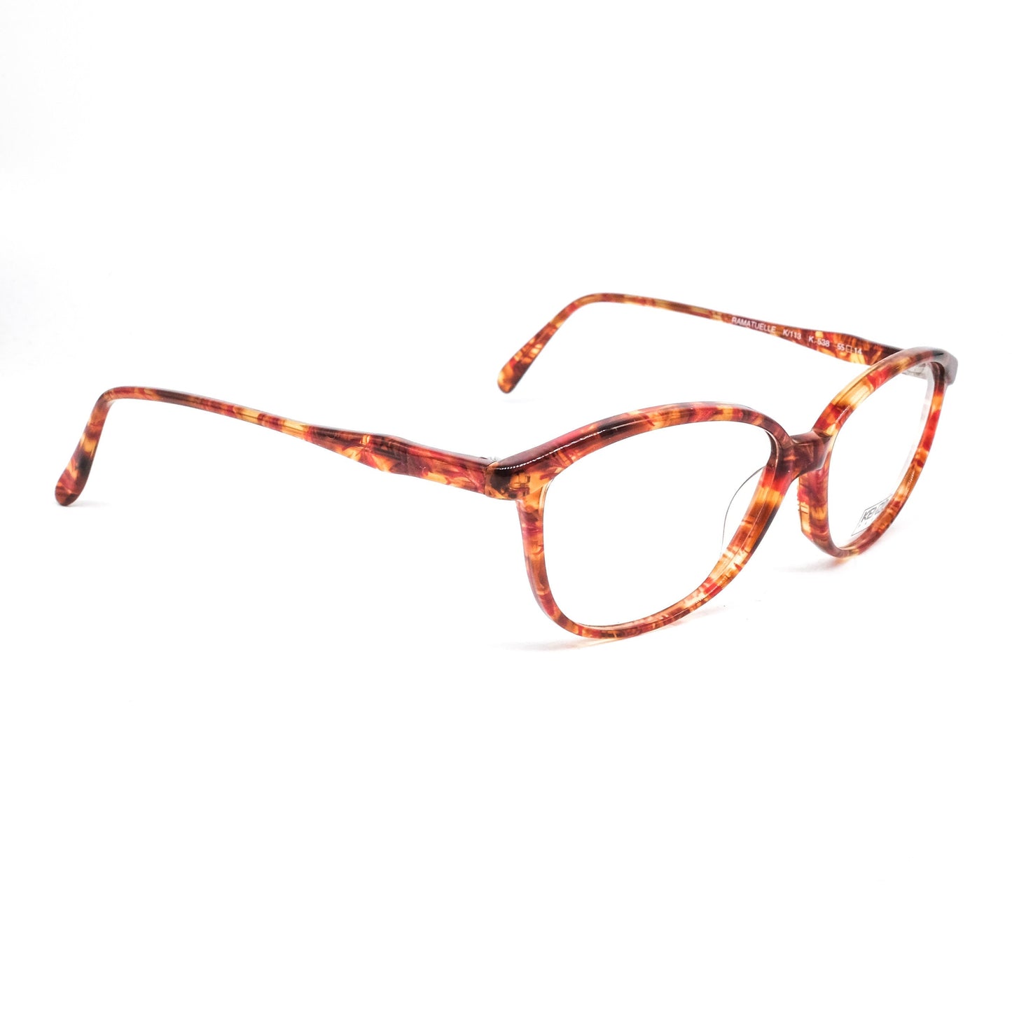 Kenzo k113 classic oval cateye style honey tortoise acetate eyeglasses frames, 80s France