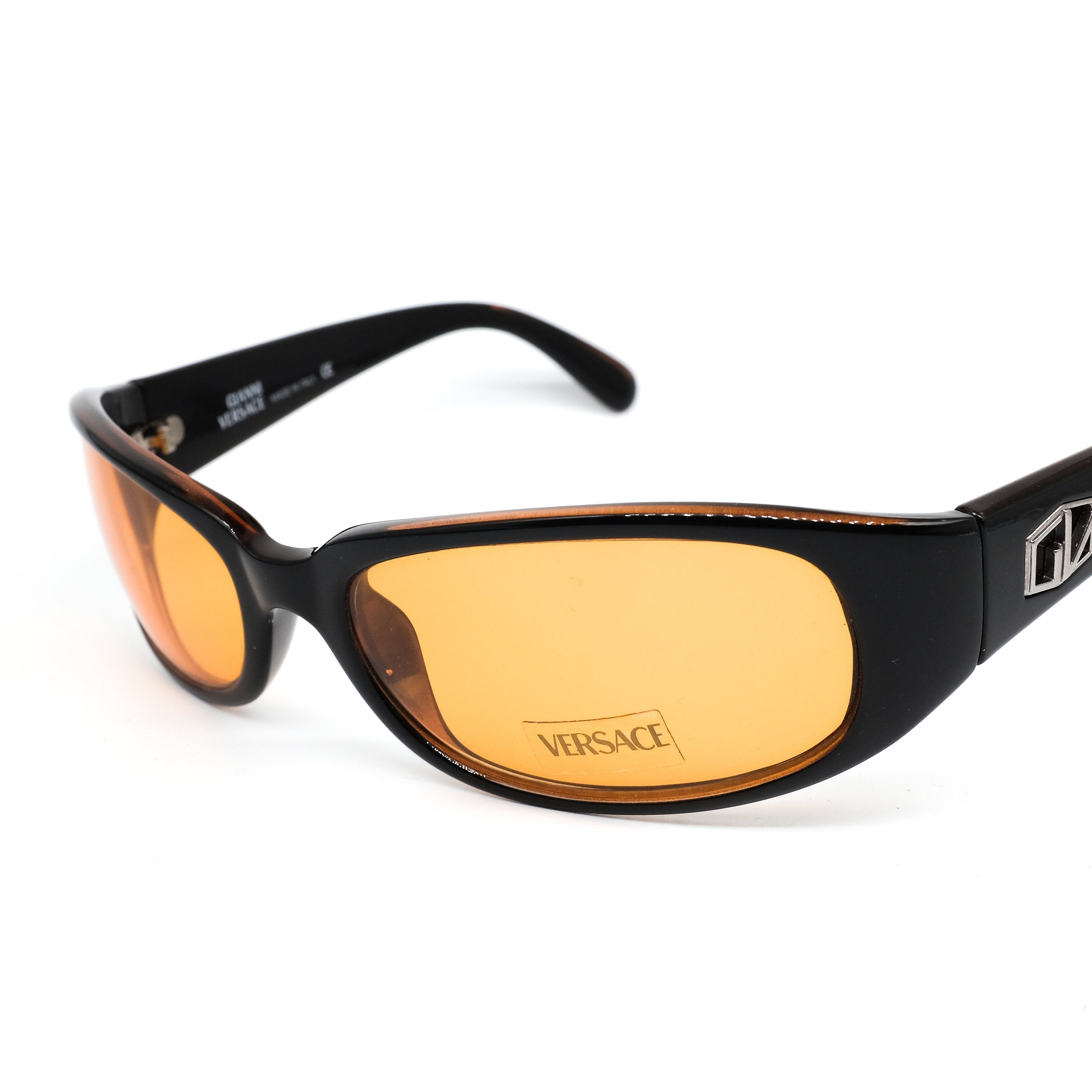 Gianni Versace 459 retro bold black acetate square