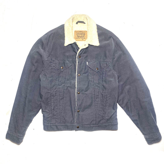 Levi’s 80s NOS grey corduroy Sherpa trucker jacket size L, new with tags