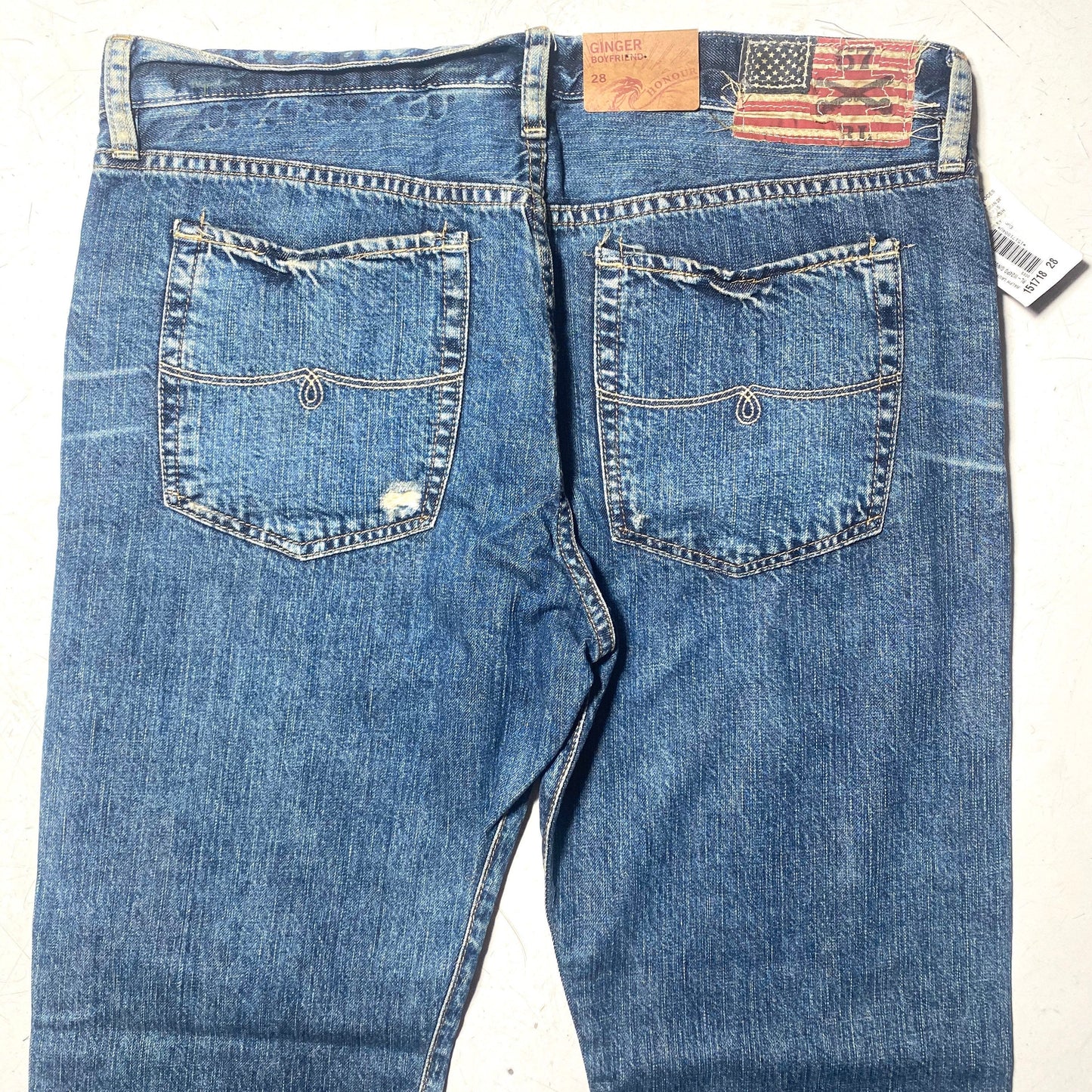 Polo Jeans Ralph Lauren boyfriend style used look new old stock jeans, sz 28 & 29 available