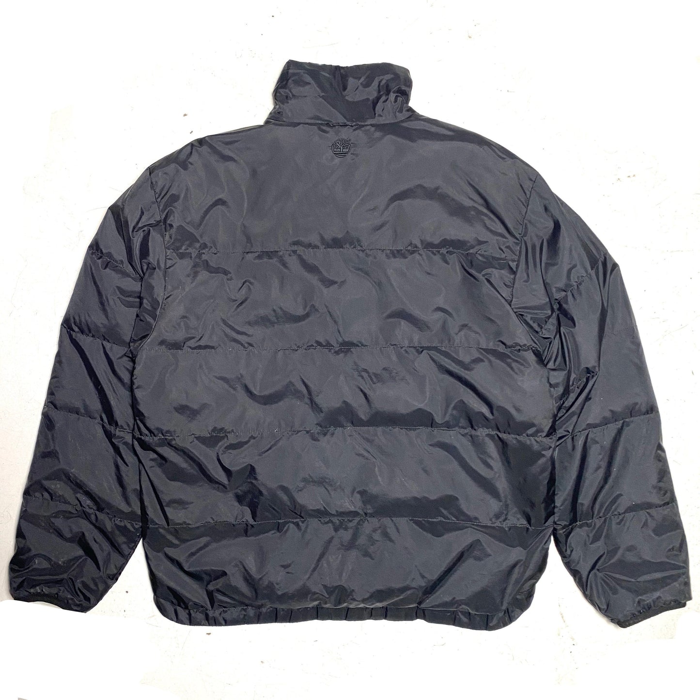 Timberland reversible black/ice quilted goose/duck down puffer jacket, mint condition sz M