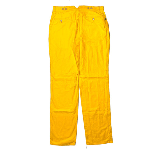 Valentino Beachwear light cotton canary yellow trousers, new with tags sz 50