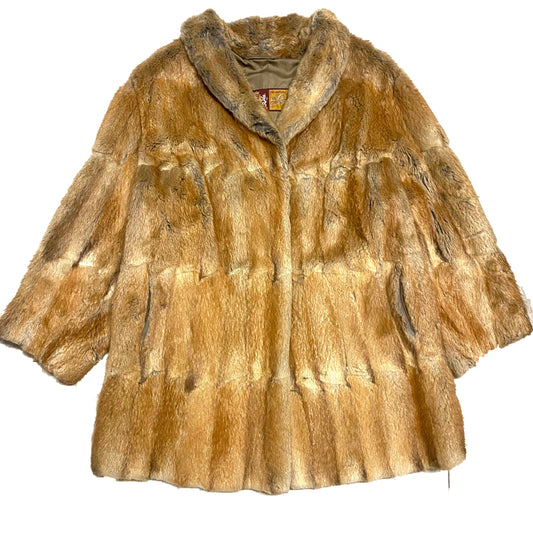 Schmidt Graz real fur coat with satin lining, mid size mint condition
