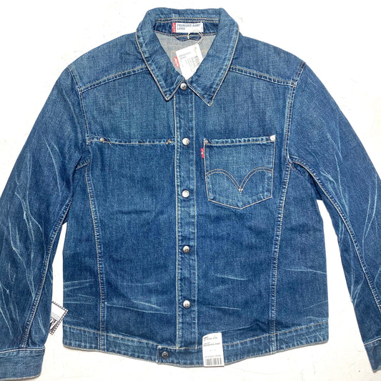 Levi’s Engineered NWT indigo denim trucker jacket, 90s new with tags