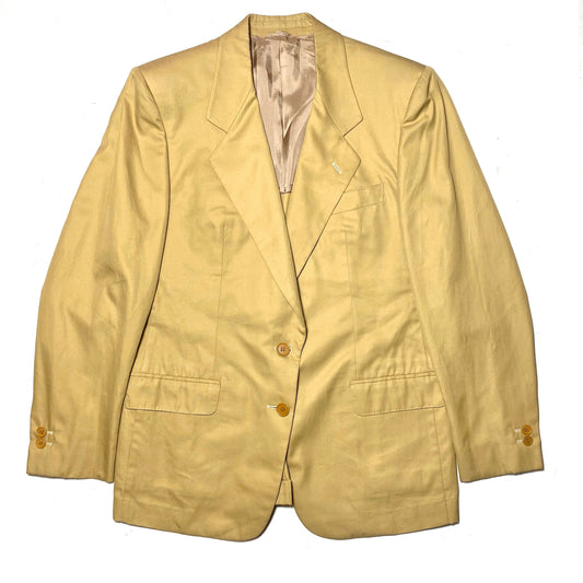 Guidotti Milano luxury Taylors beige goldenrod cotton blazer jacket sz 44 NOS with tags