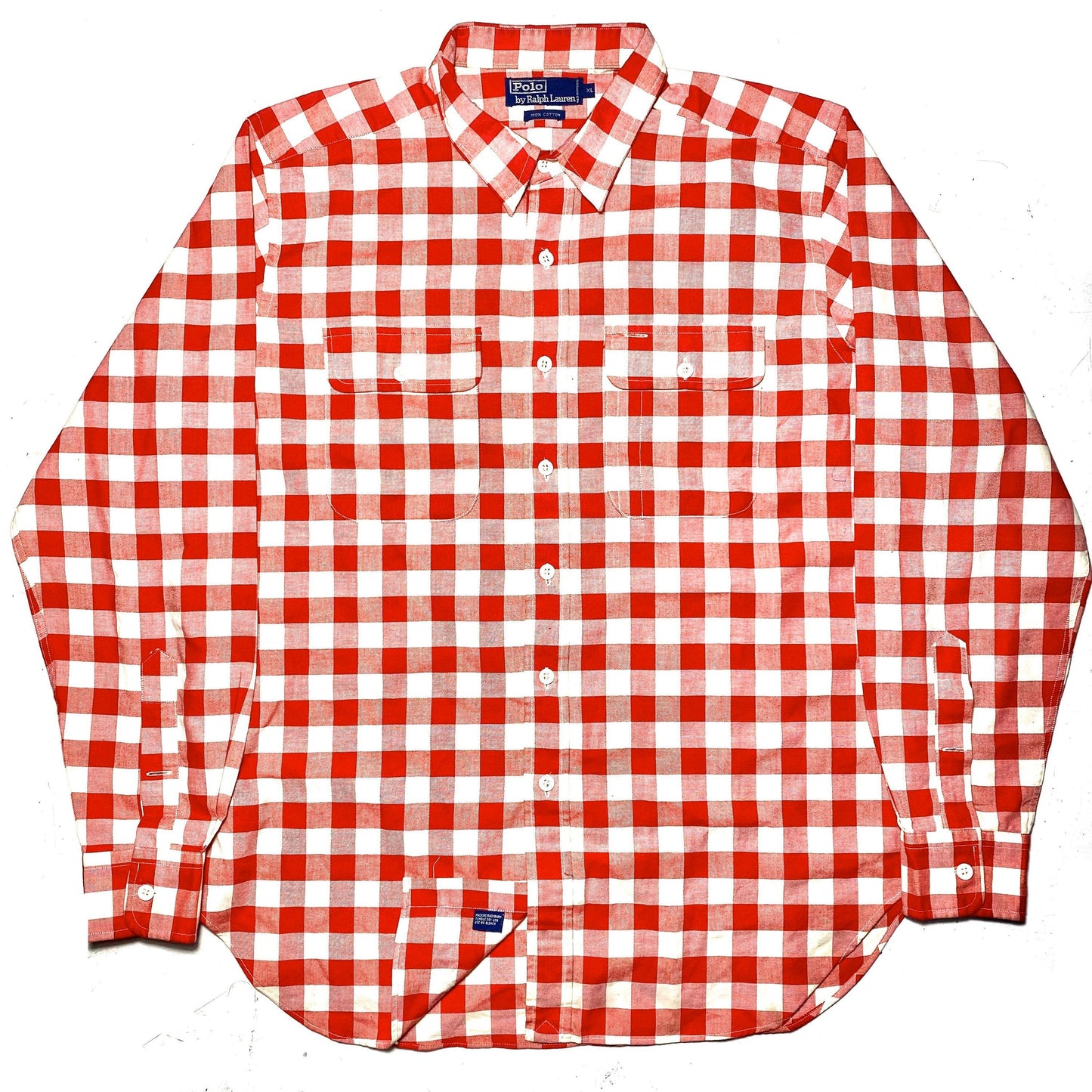 Polo Ralph Lauren country checkered red/white cotton shrit sz XL, mint