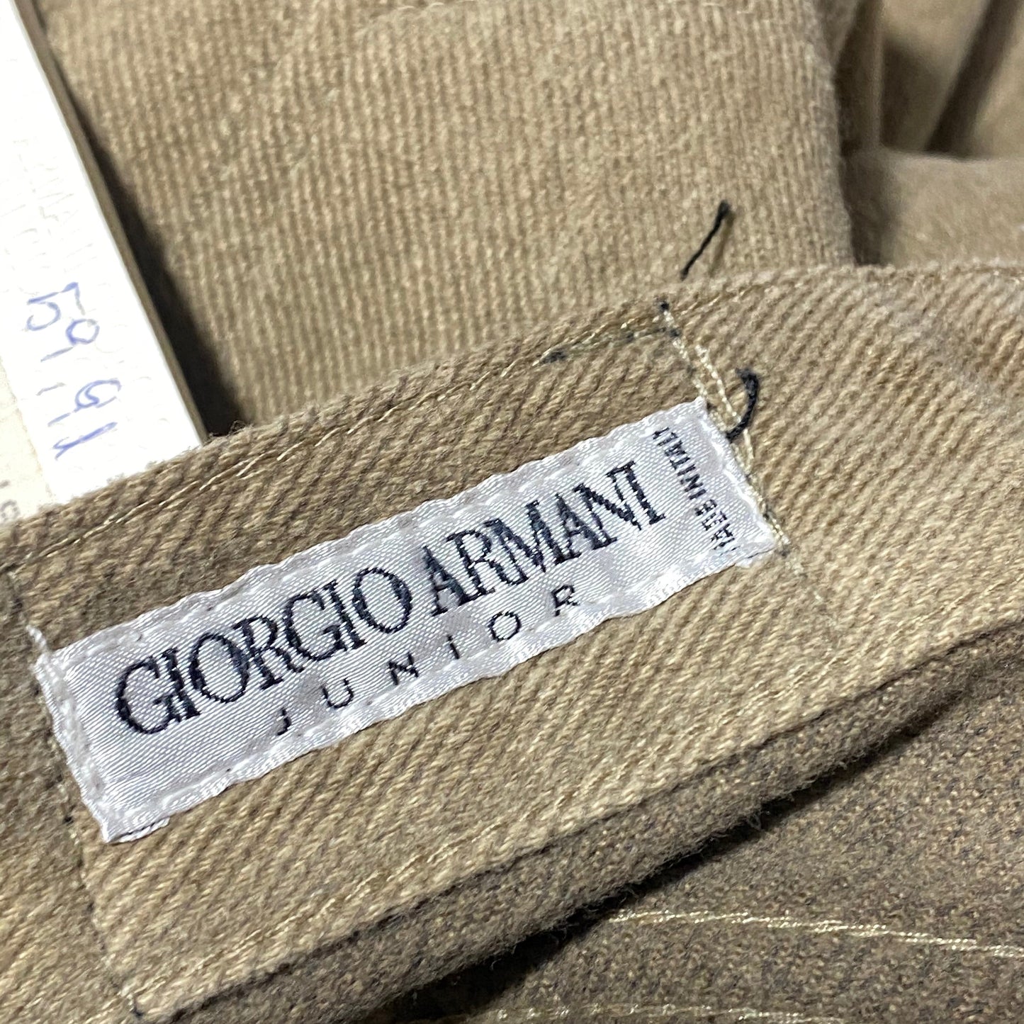 Giorgio Armani junior beige velvet winter trousers kids size 36,