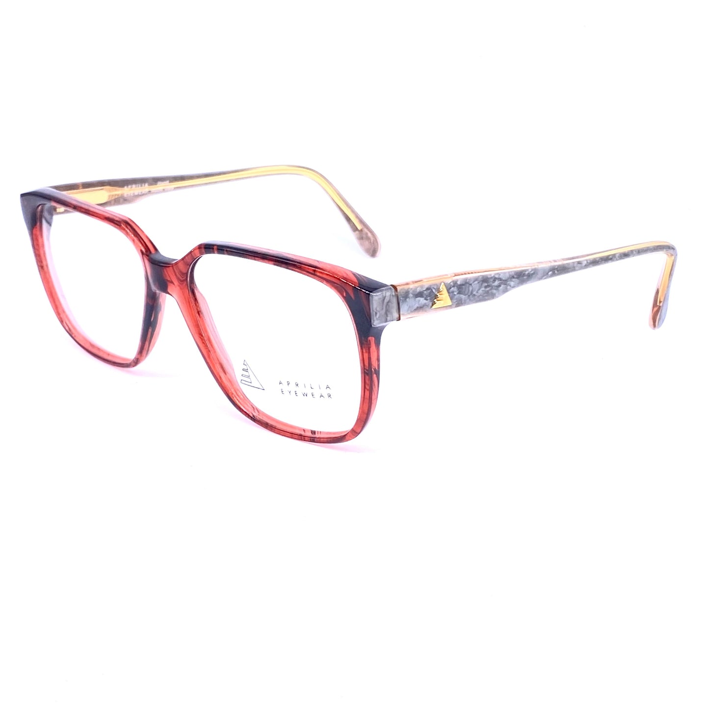 Aprilia thick square geeky eyeglasses hand made in Italy, 3 colorways