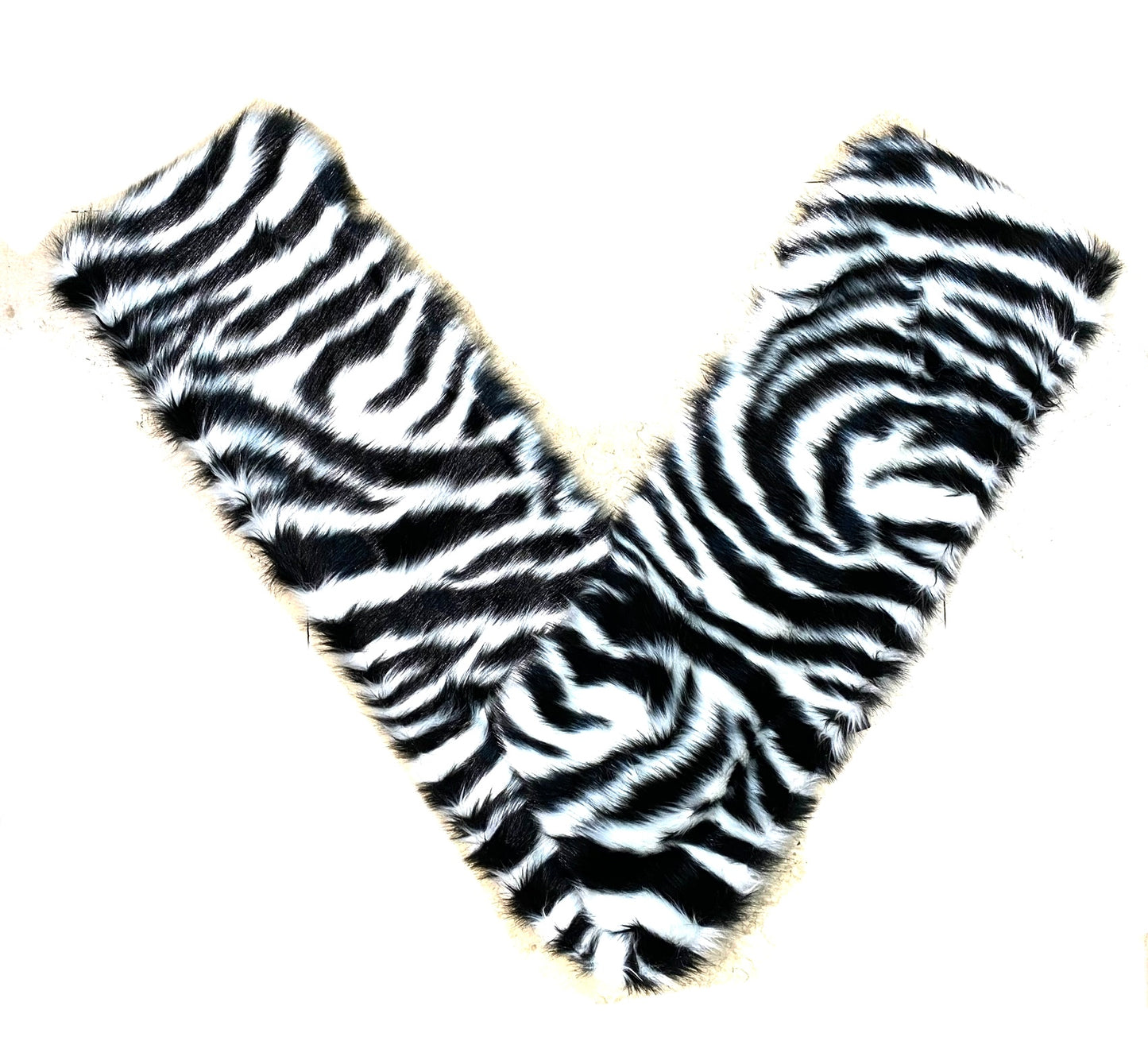 Versace faux fur & pure silk B/W animalier scarf , BNWT