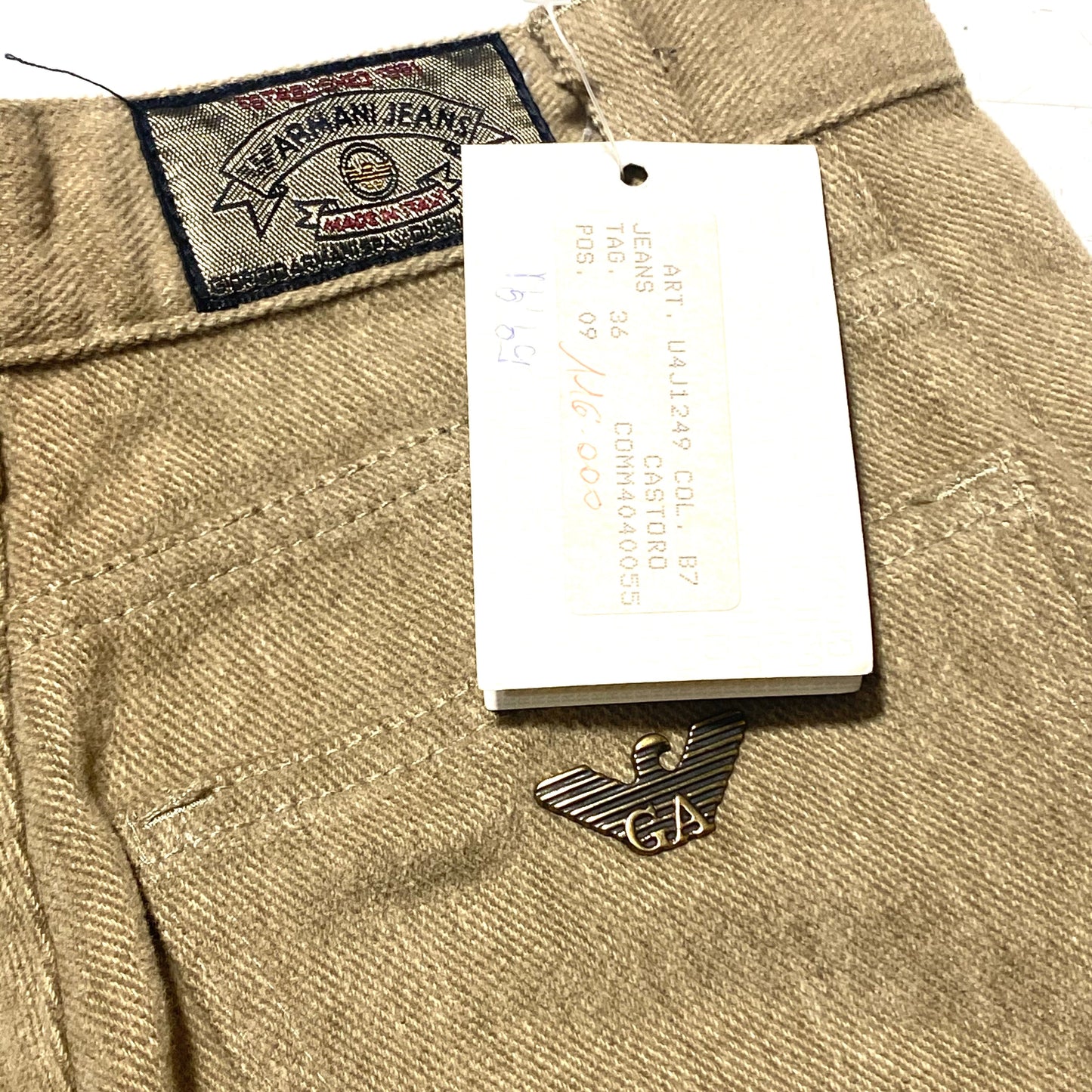 Giorgio Armani junior beige velvet winter trousers kids size 36,