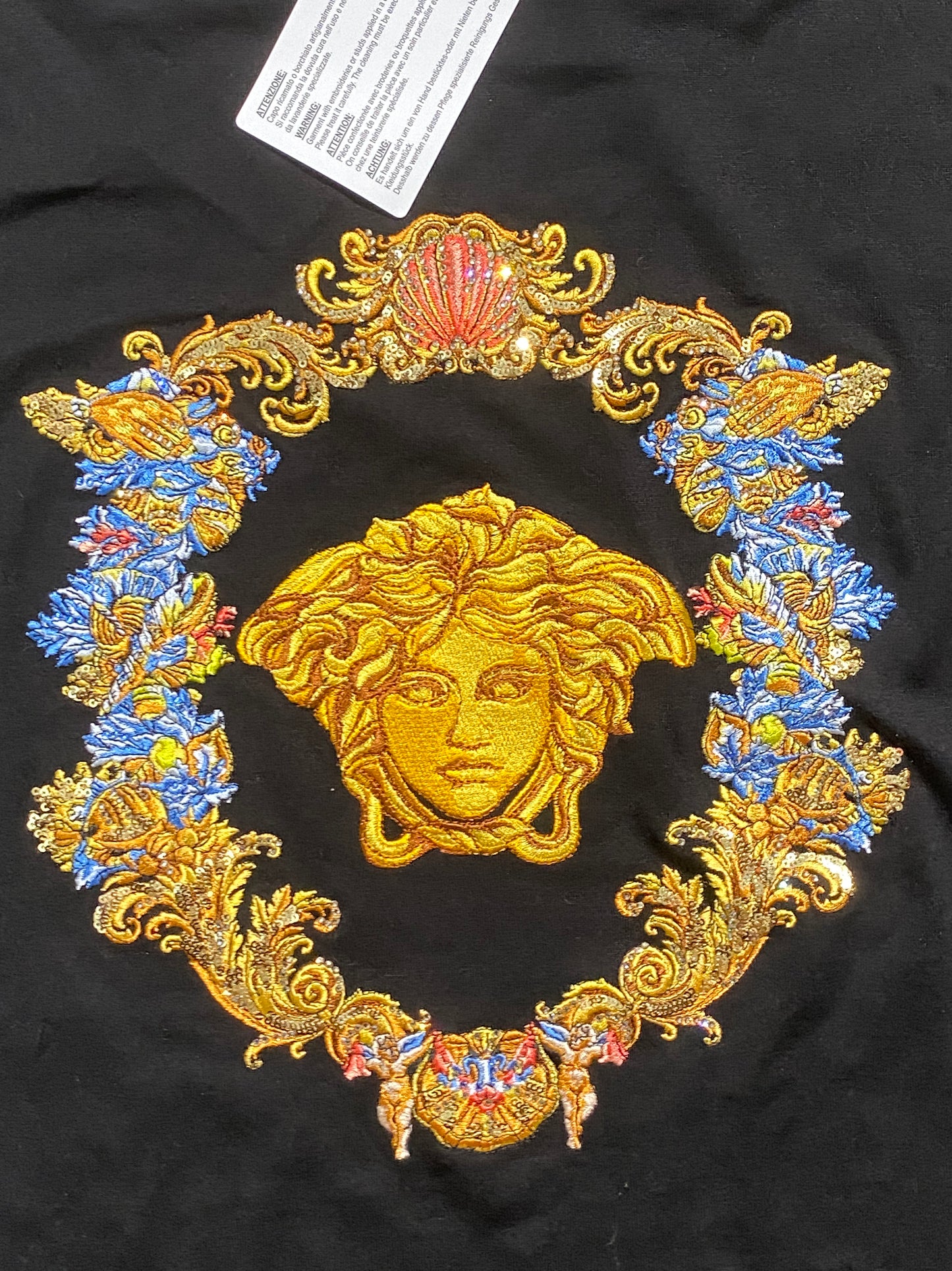 Versace Medusa tresor de la mer black cotton t-shirt S/S 2021 BNWT