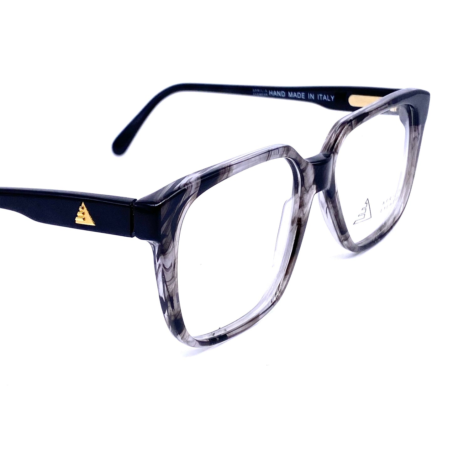 Aprilia thick square geeky eyeglasses hand made in Italy, 3 colorways