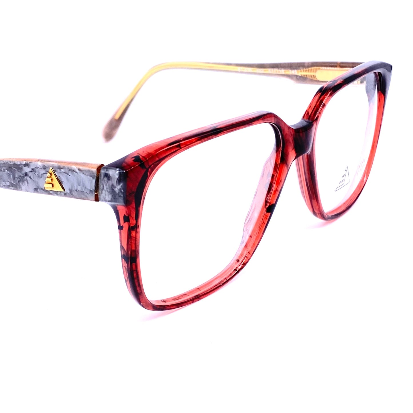 Aprilia thick square geeky eyeglasses hand made in Italy, 3 colorways