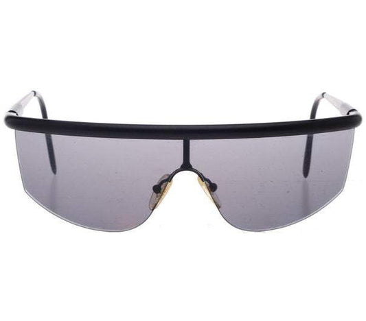 Gianfranco Ferrè GFF120 matte black 90s mask sunglasses, NOS