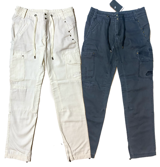 Nike sports ladies cotton cargo full of pockets, coming in black/ white and sizes