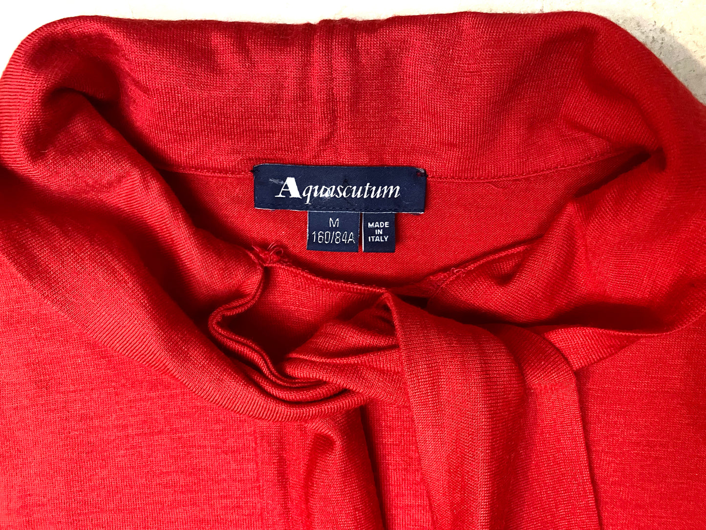 Aquascutum of London light wool cloth blouse with wrap collar, great piece
