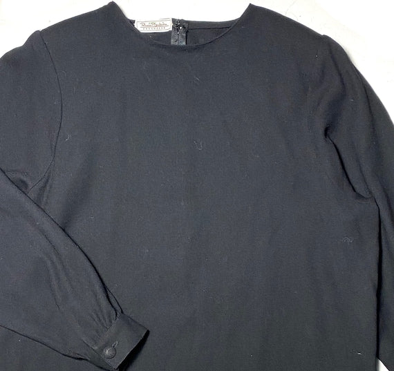 Renato Balestra exclusive collection black tunic dress dark style 40/42 mint