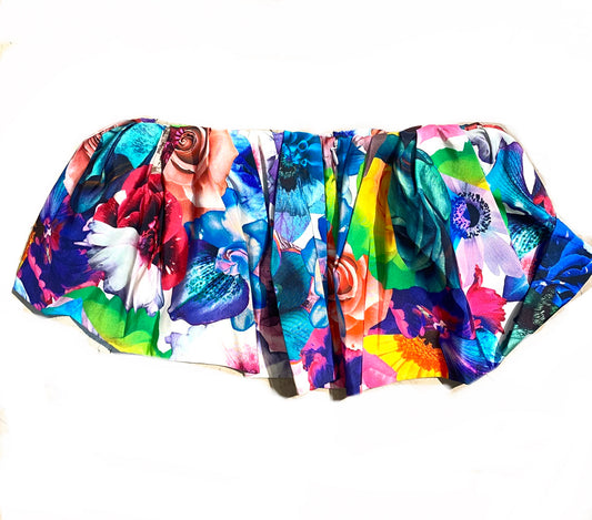 Jil Sander colorful floral drapes top multi/use NOS sz 34