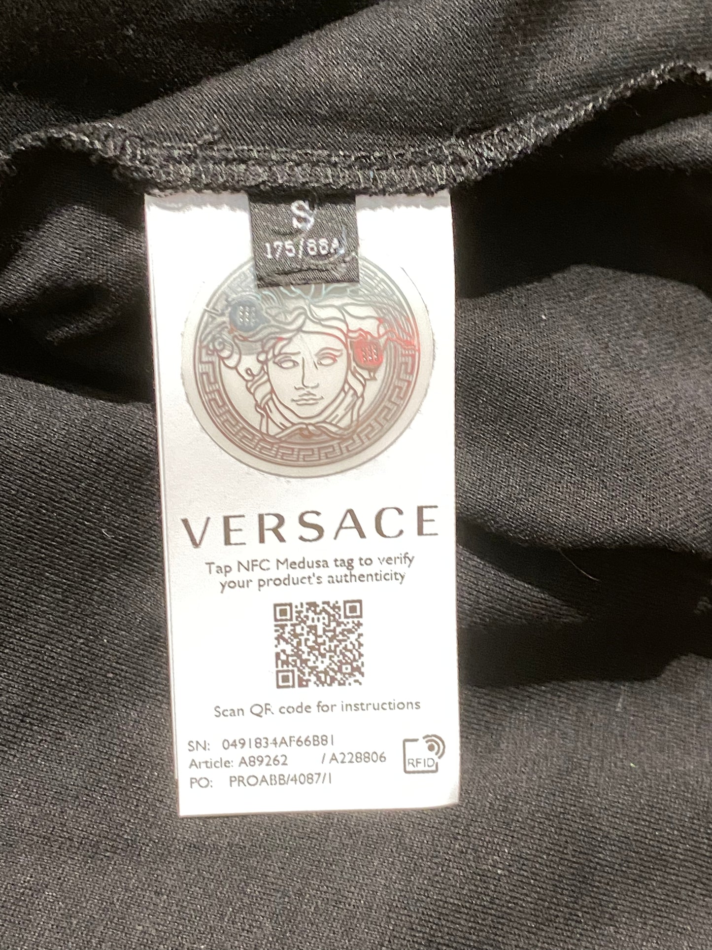 Versace Medusa tresor de la mer black cotton t-shirt S/S 2021 BNWT