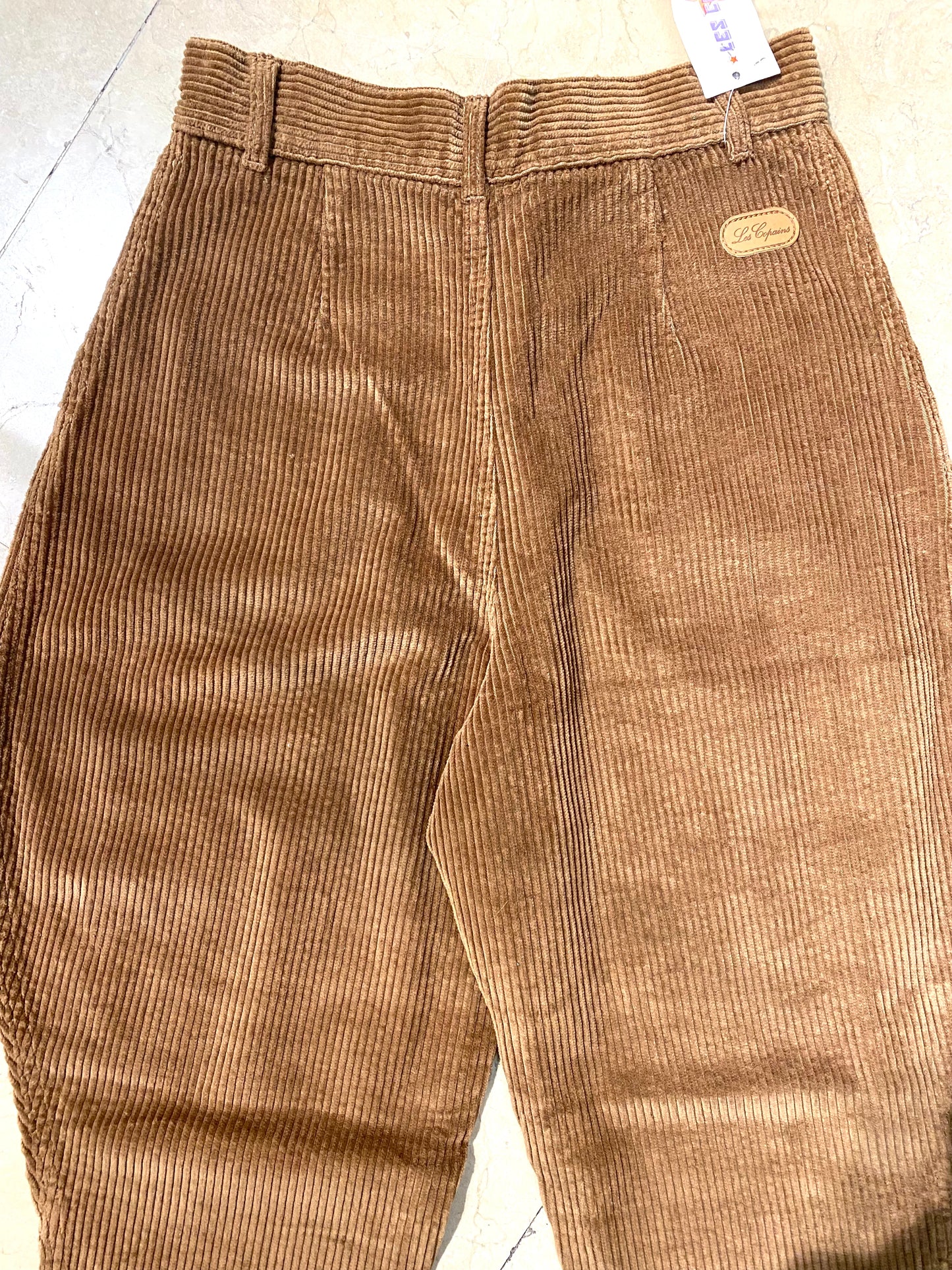 Les Copains equestrian style tan corduroy trousers BNWT 80s sz 38